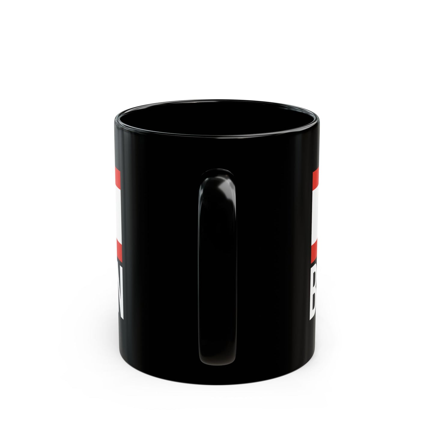 Berlin City Flag Black Ceramic Mug - 11oz, 15oz