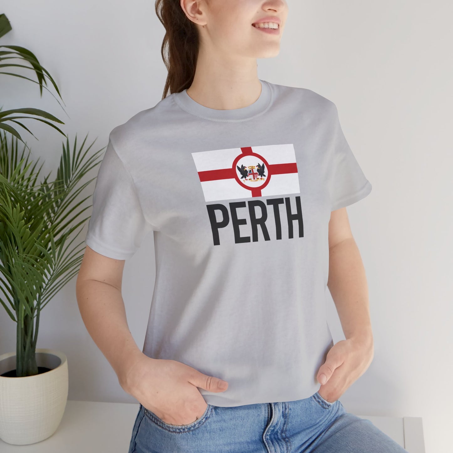 Perth City Flag T-Shirt - Unisex Jersey Short Sleeve Tee