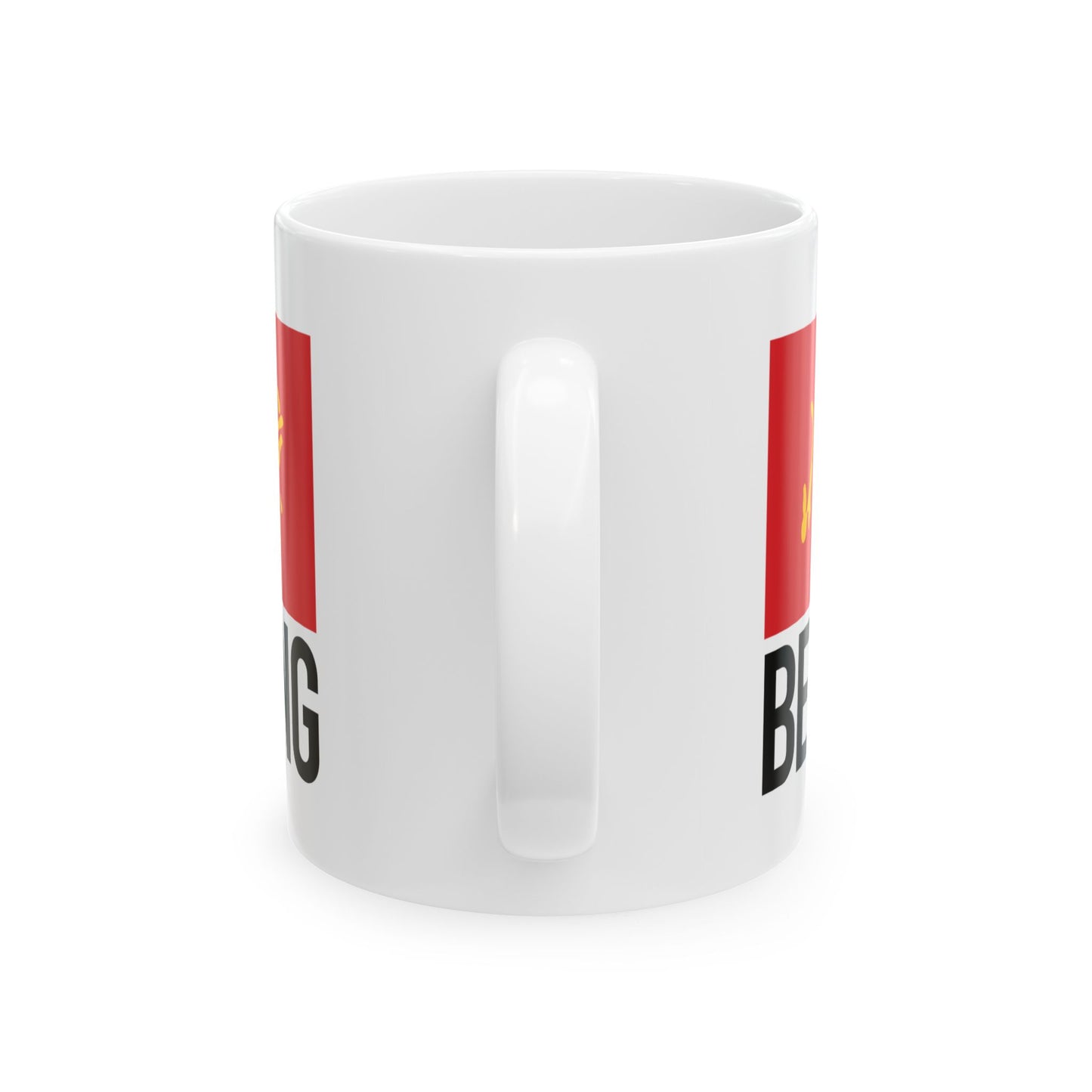 Beijing City Flag White Ceramic Mug - 11oz, 15oz