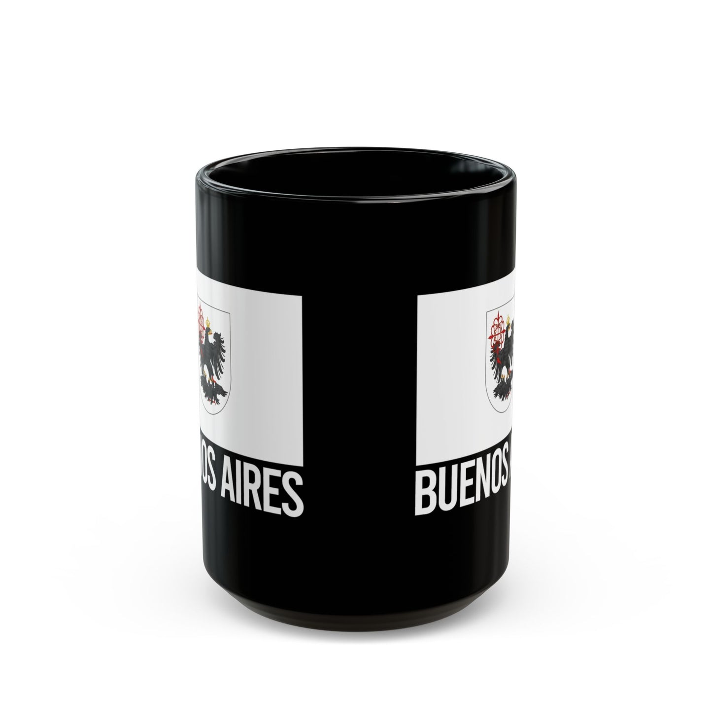 Buenos Aires City Flag Black Ceramic Mug - 11oz, 15oz