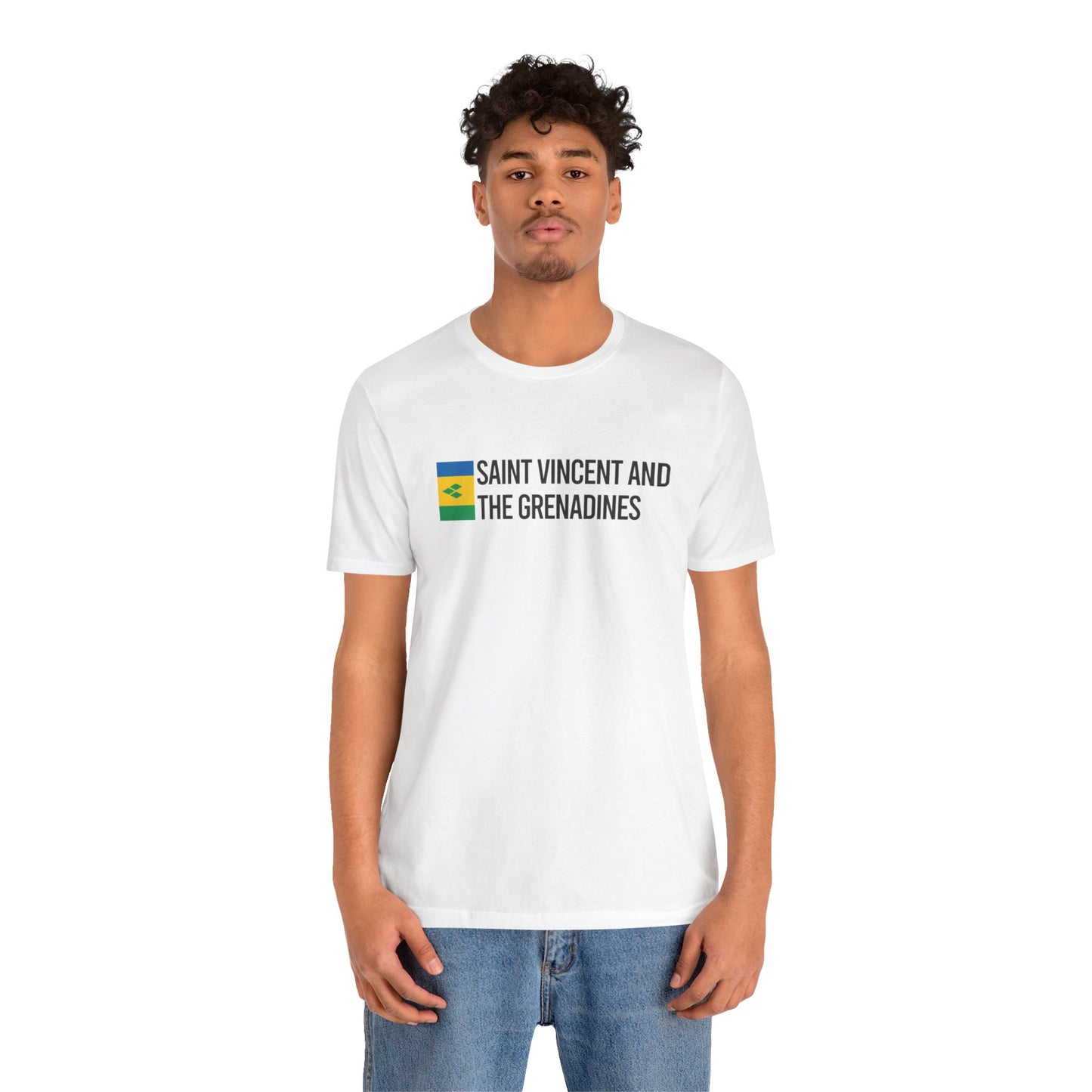 Saint Vincent and the Grenadines Minimalist Country Flag Tee