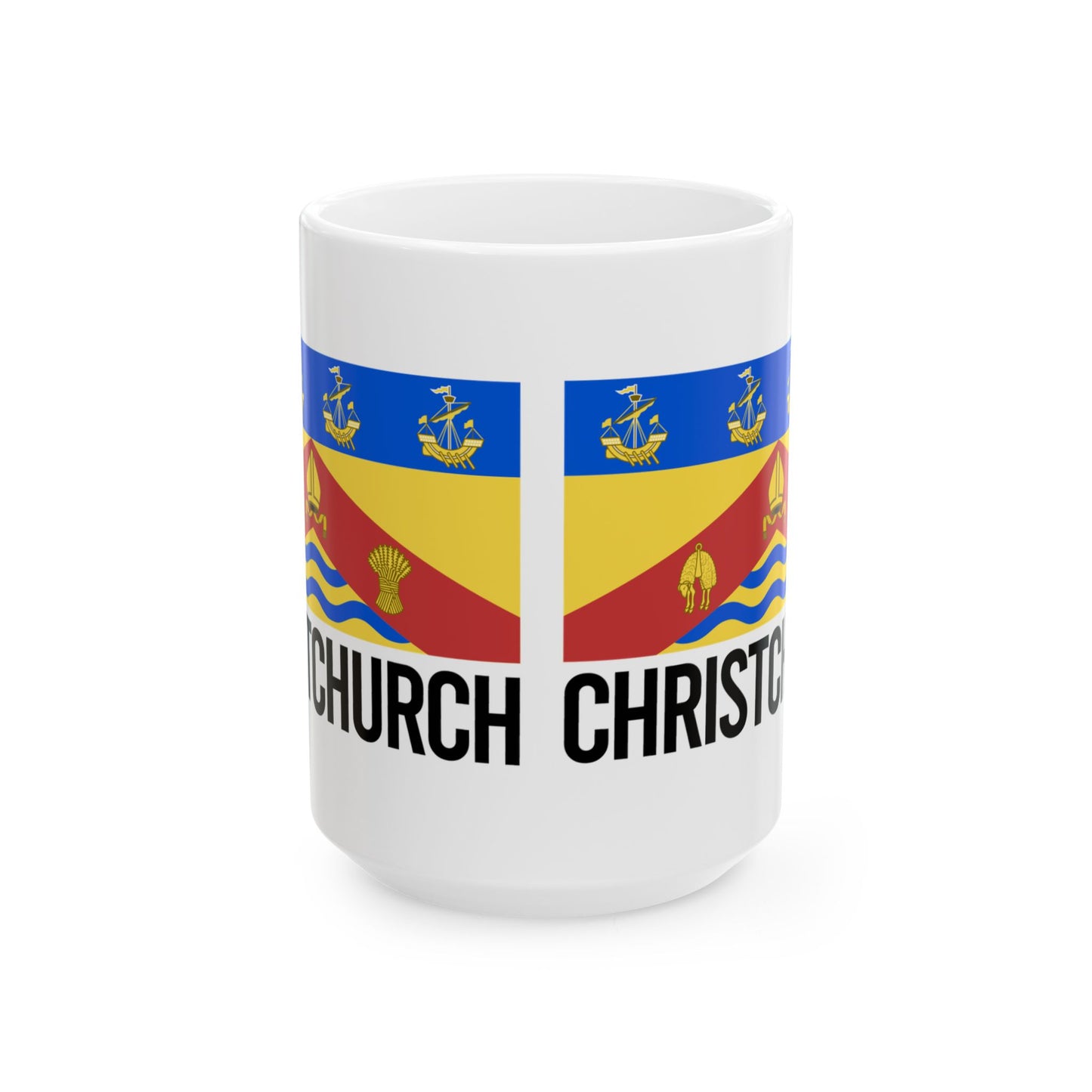 Christchurch City Flag White Ceramic Mug - 11oz, 15oz