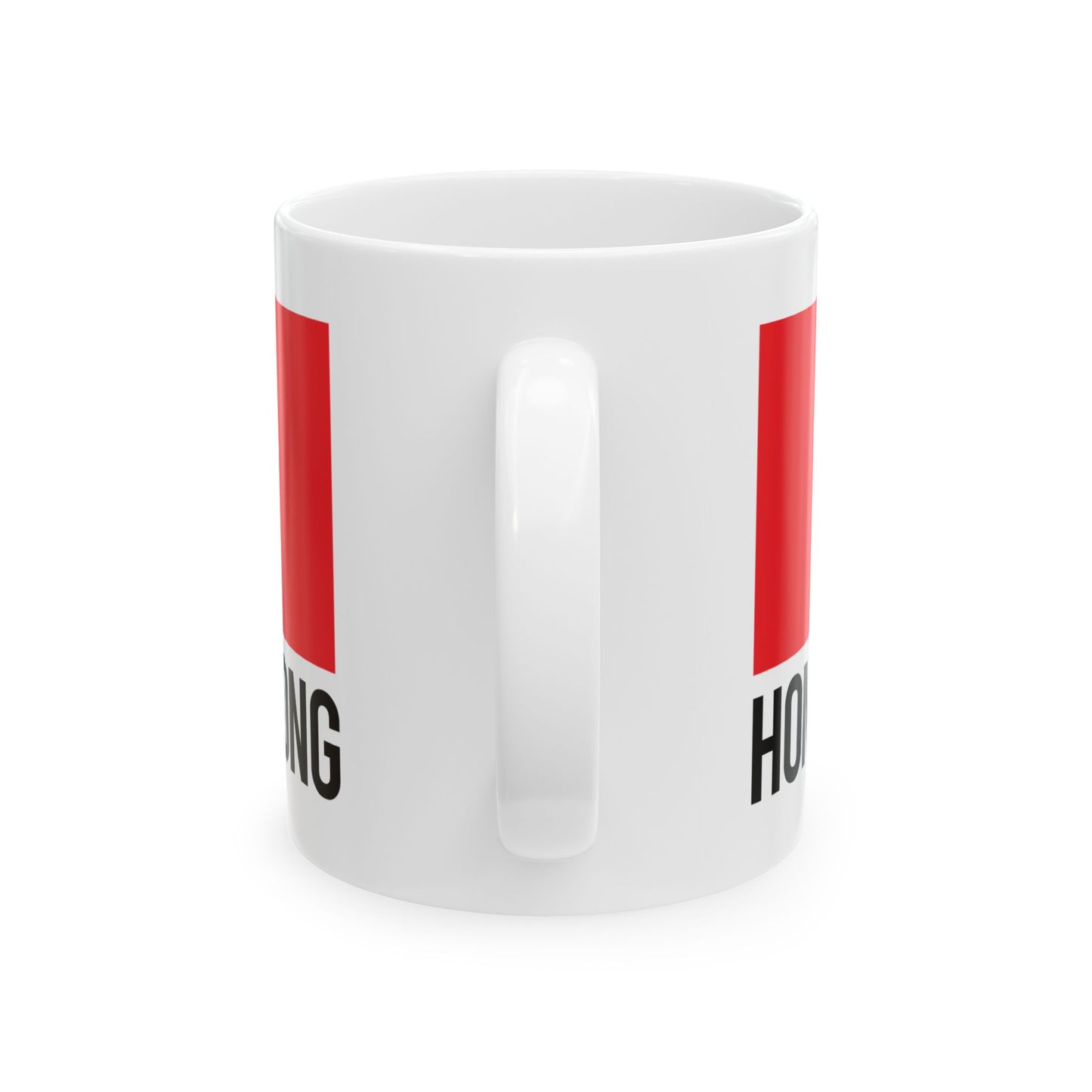 Hong Kong City Flag White Ceramic Mug, 11oz, 15oz