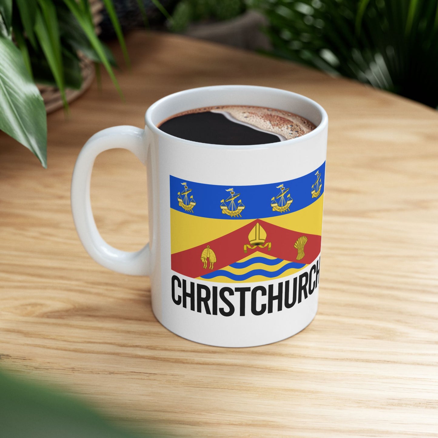 Christchurch City Flag White Ceramic Mug - 11oz, 15oz
