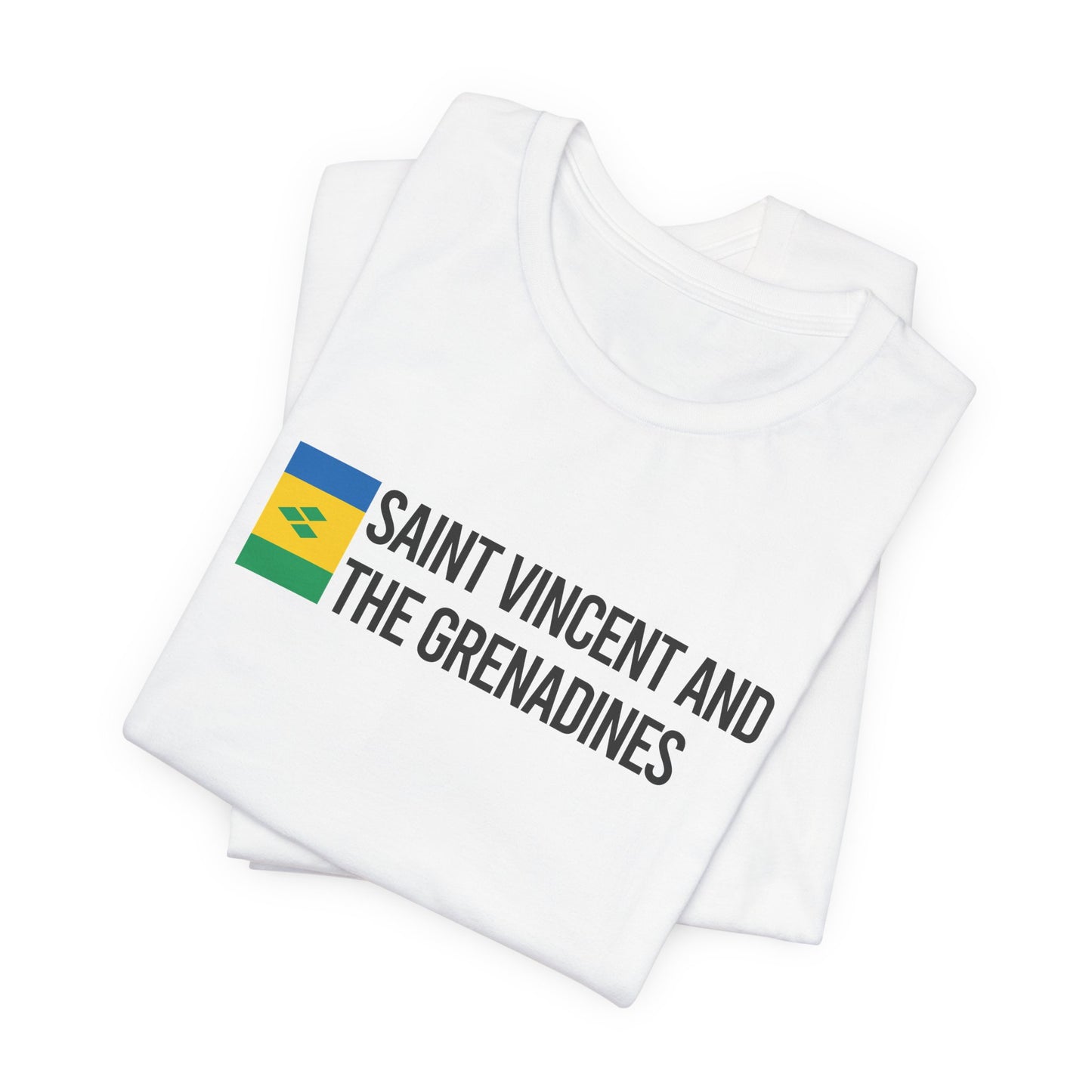 Saint Vincent and the Grenadines Minimalist Country Flag Tee