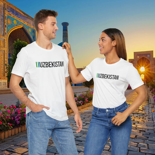 Uzbekistan Country Flag Tee