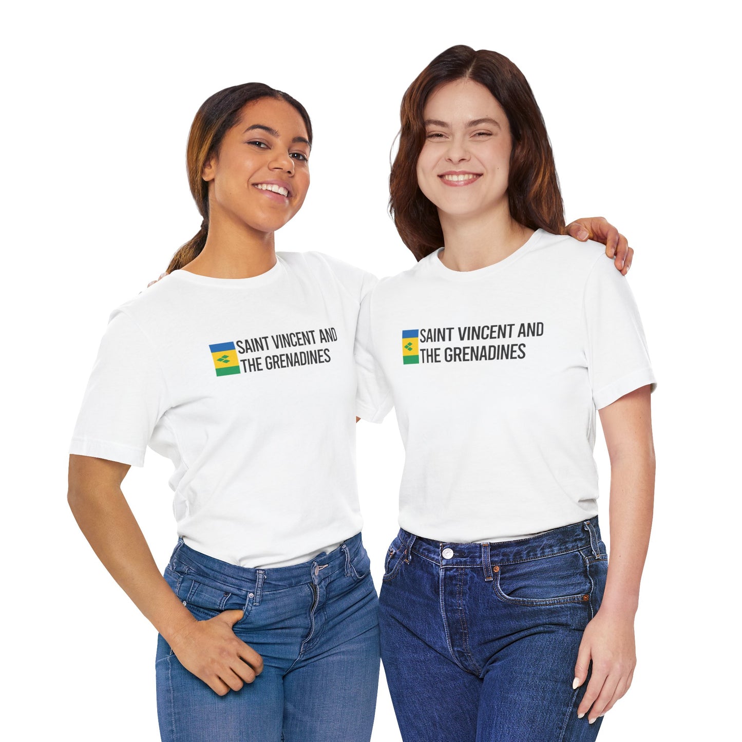 Saint Vincent and the Grenadines Minimalist Country Flag Tee