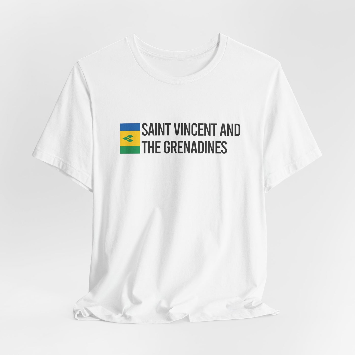 Saint Vincent and the Grenadines Minimalist Country Flag Tee