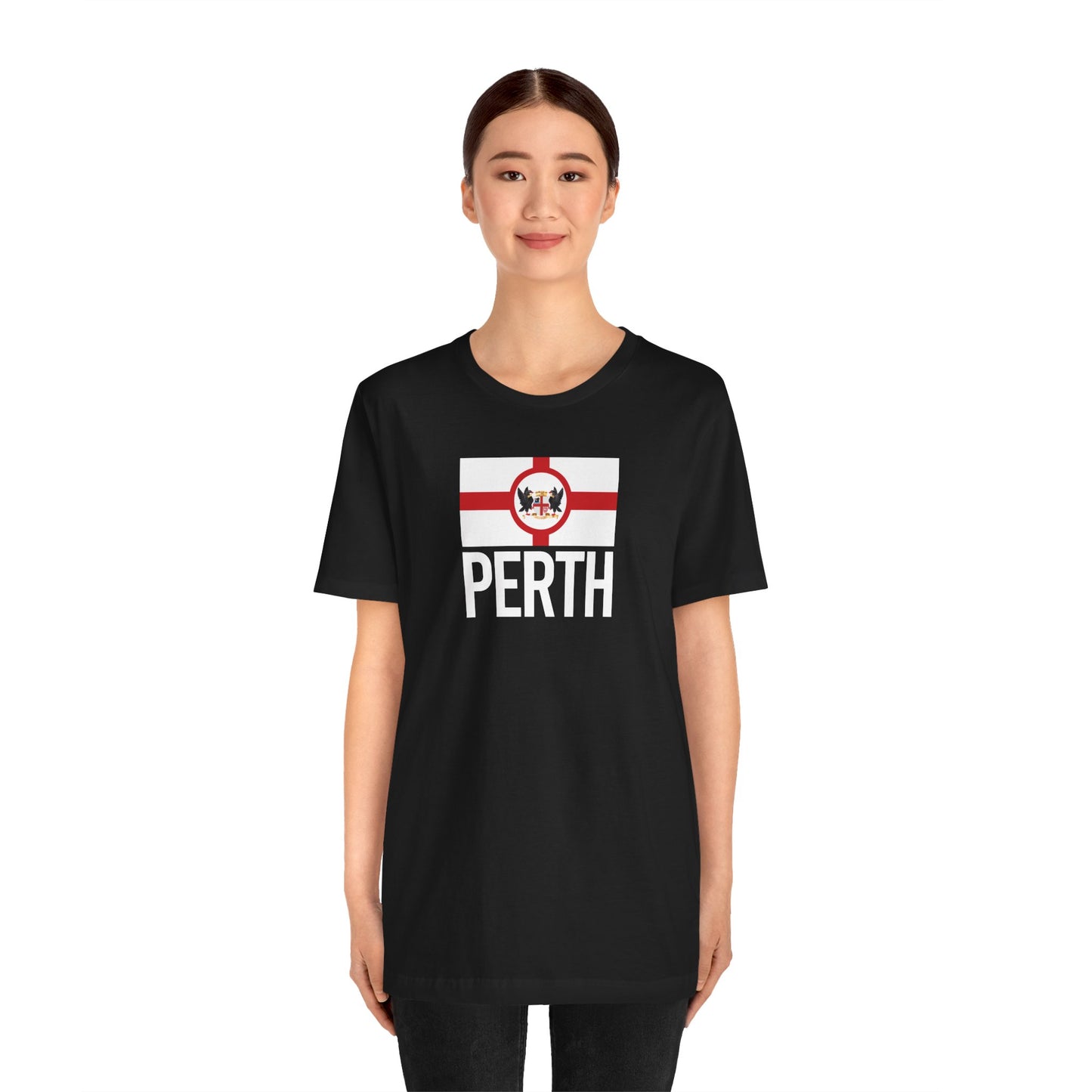 Perth City Flag T-Shirt - Unisex Jersey Short Sleeve Tee