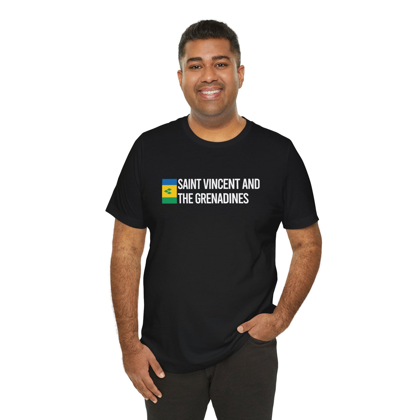 Saint Vincent and the Grenadines Minimalist Country Flag Tee