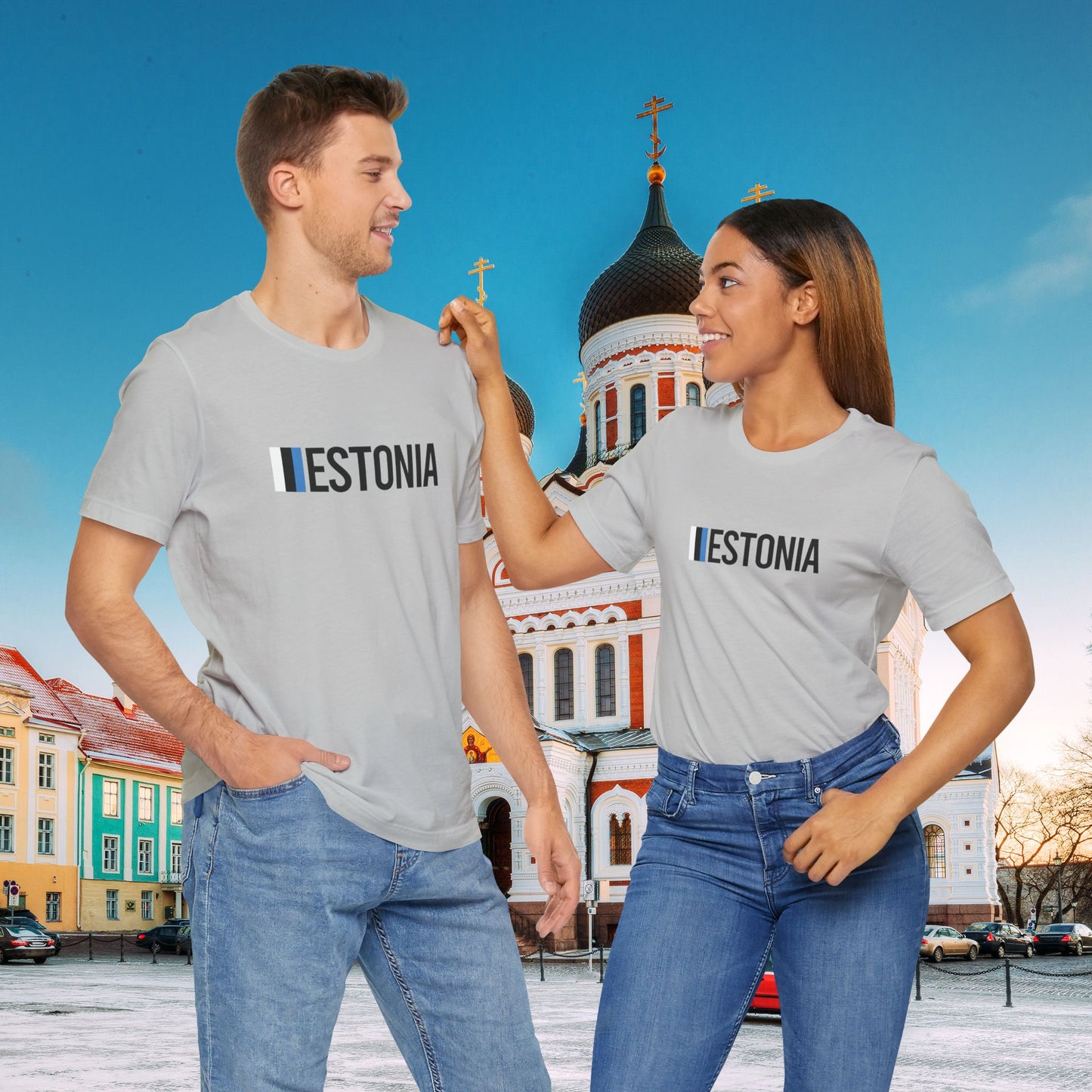 Estonia Unisex Jersey Short Sleeve Tee