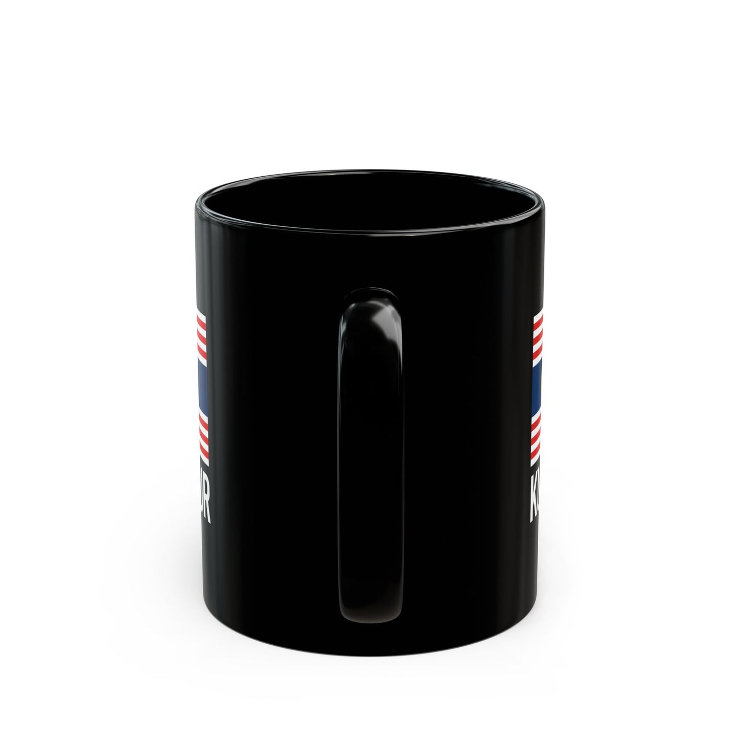 Kuala Lumpur City Flag Black Ceramic Mug - 11oz, 15oz