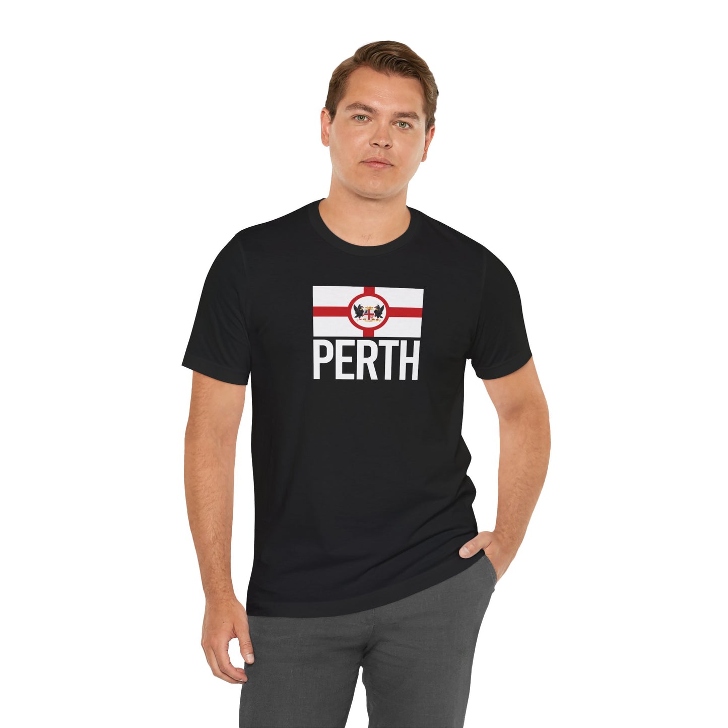 Perth City Flag T-Shirt - Unisex Jersey Short Sleeve Tee