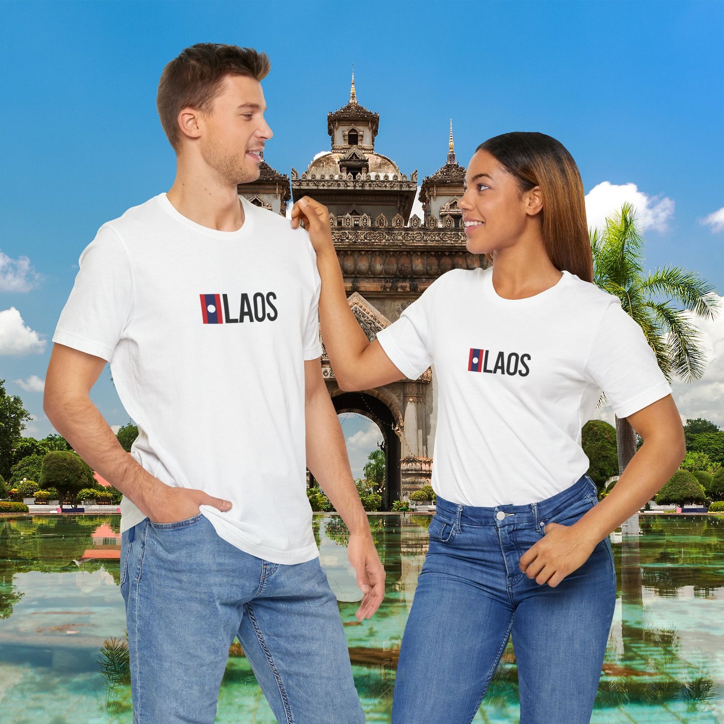 Laos Unisex Jersey Short Sleeve Tee