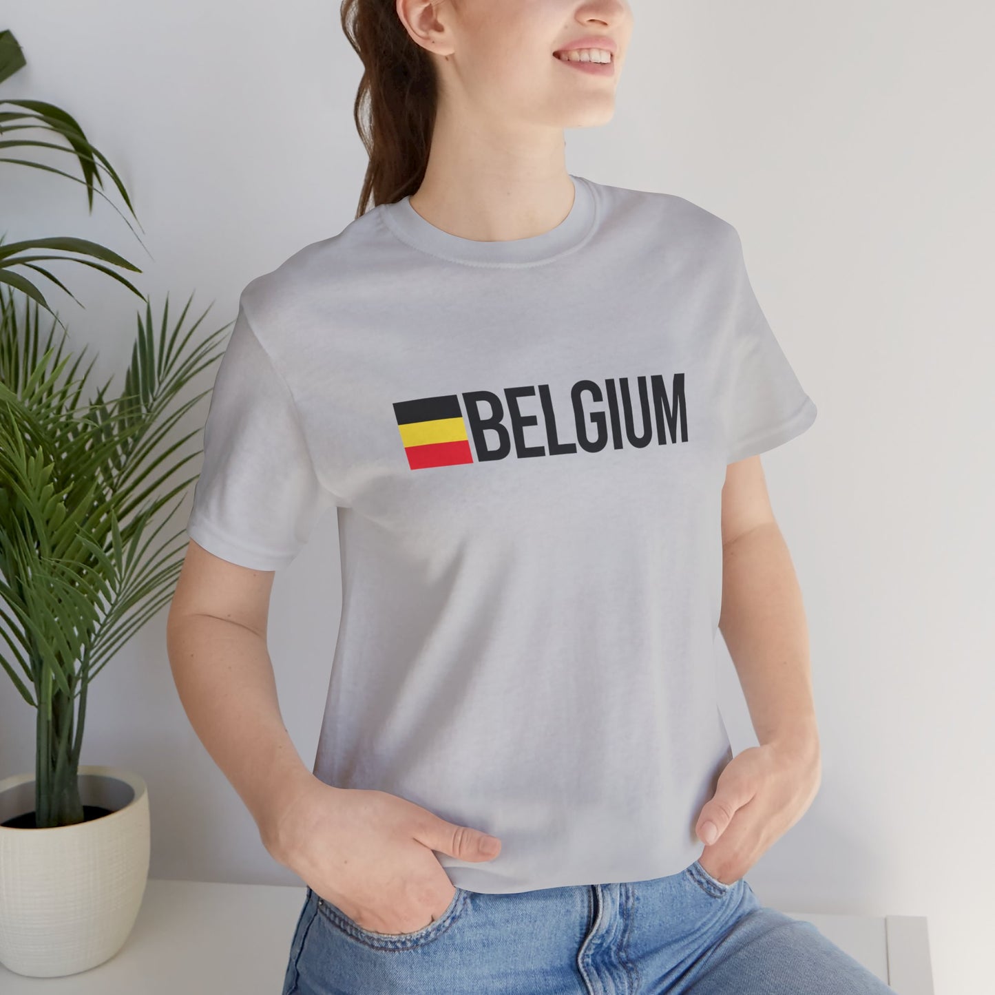 Belgium Unisex Jersey Short Sleeve Tee