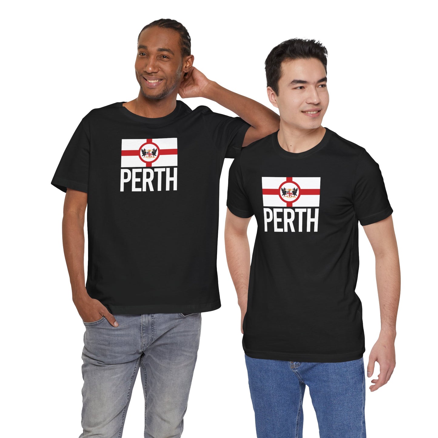 Perth City Flag T-Shirt - Unisex Jersey Short Sleeve Tee