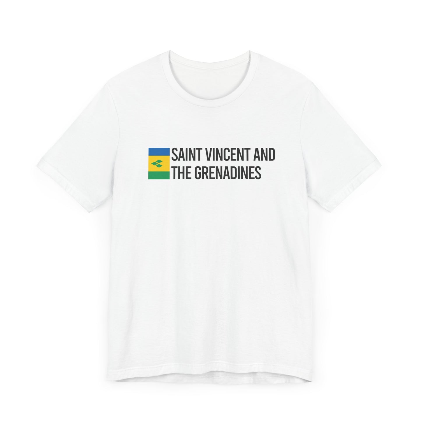 Saint Vincent and the Grenadines Minimalist Country Flag Tee