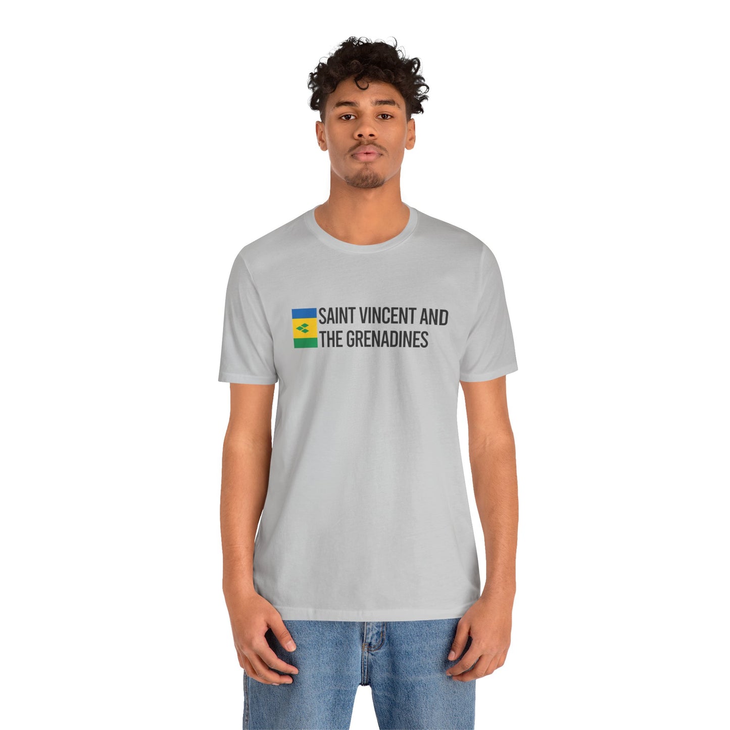 Saint Vincent and the Grenadines Minimalist Country Flag Tee