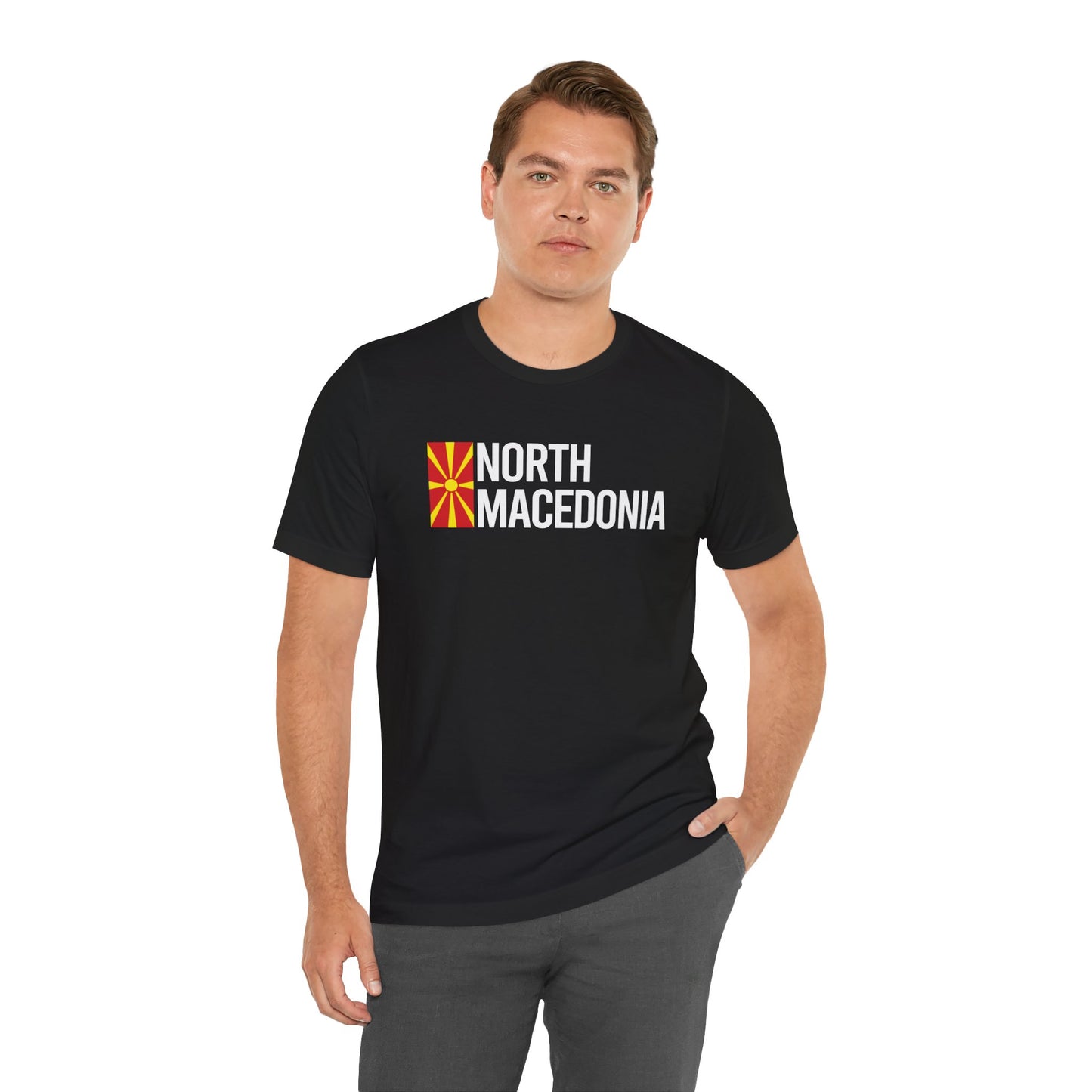 North Macedonia Country Flag Tee