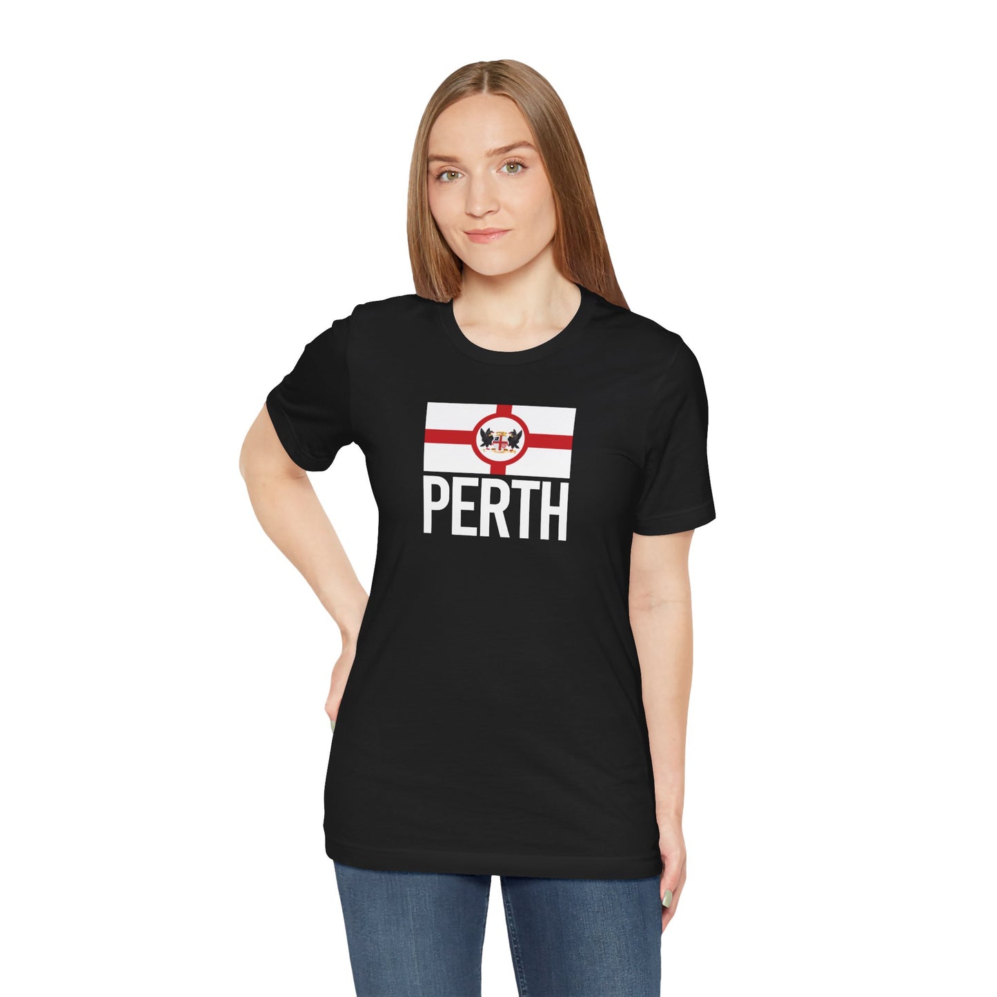 Perth City Flag T-Shirt - Unisex Jersey Short Sleeve Tee