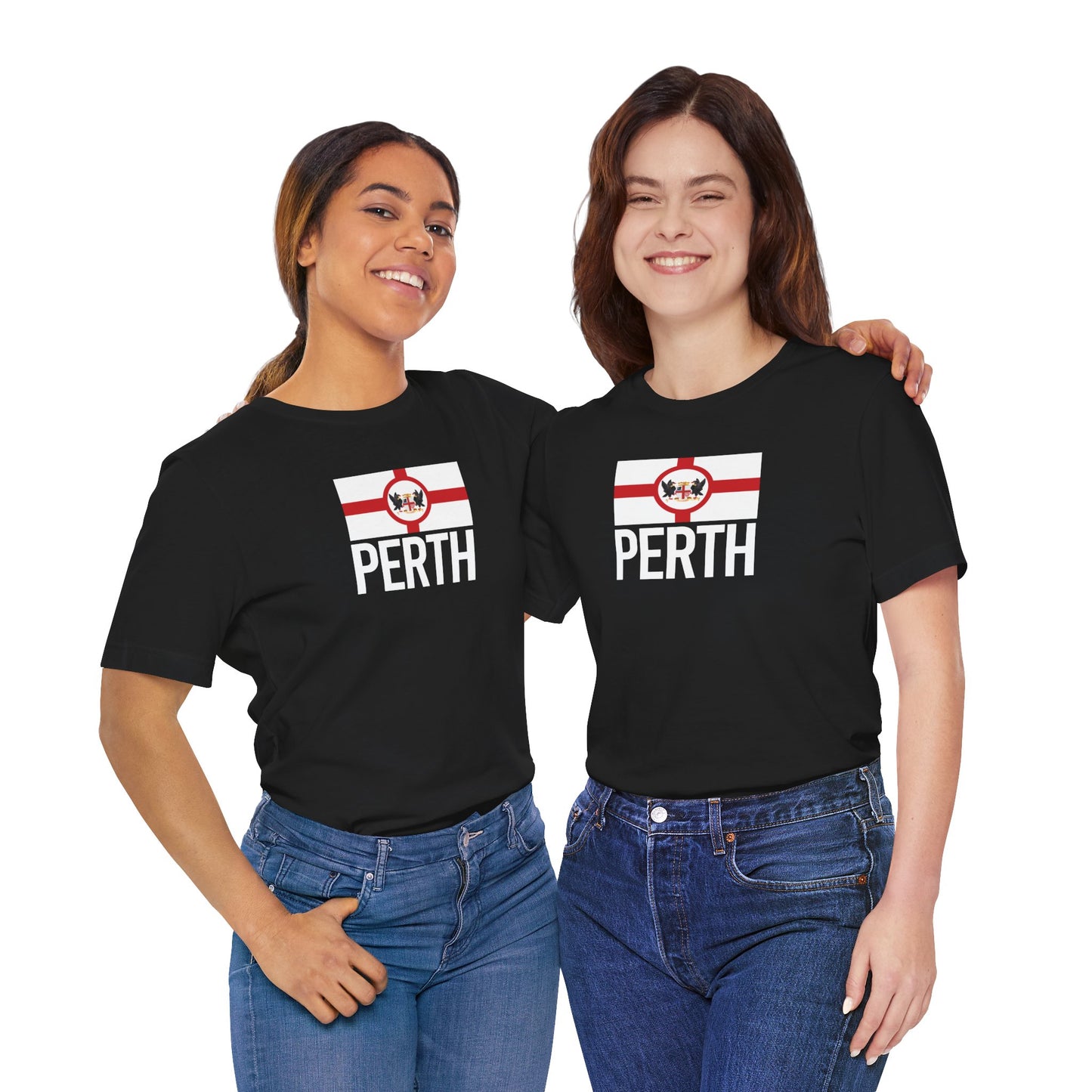 Perth City Flag T-Shirt - Unisex Jersey Short Sleeve Tee