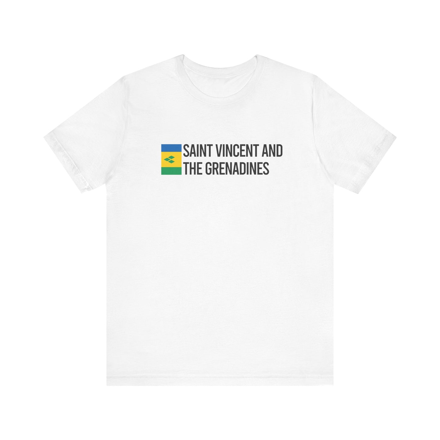 Saint Vincent and the Grenadines Minimalist Country Flag Tee