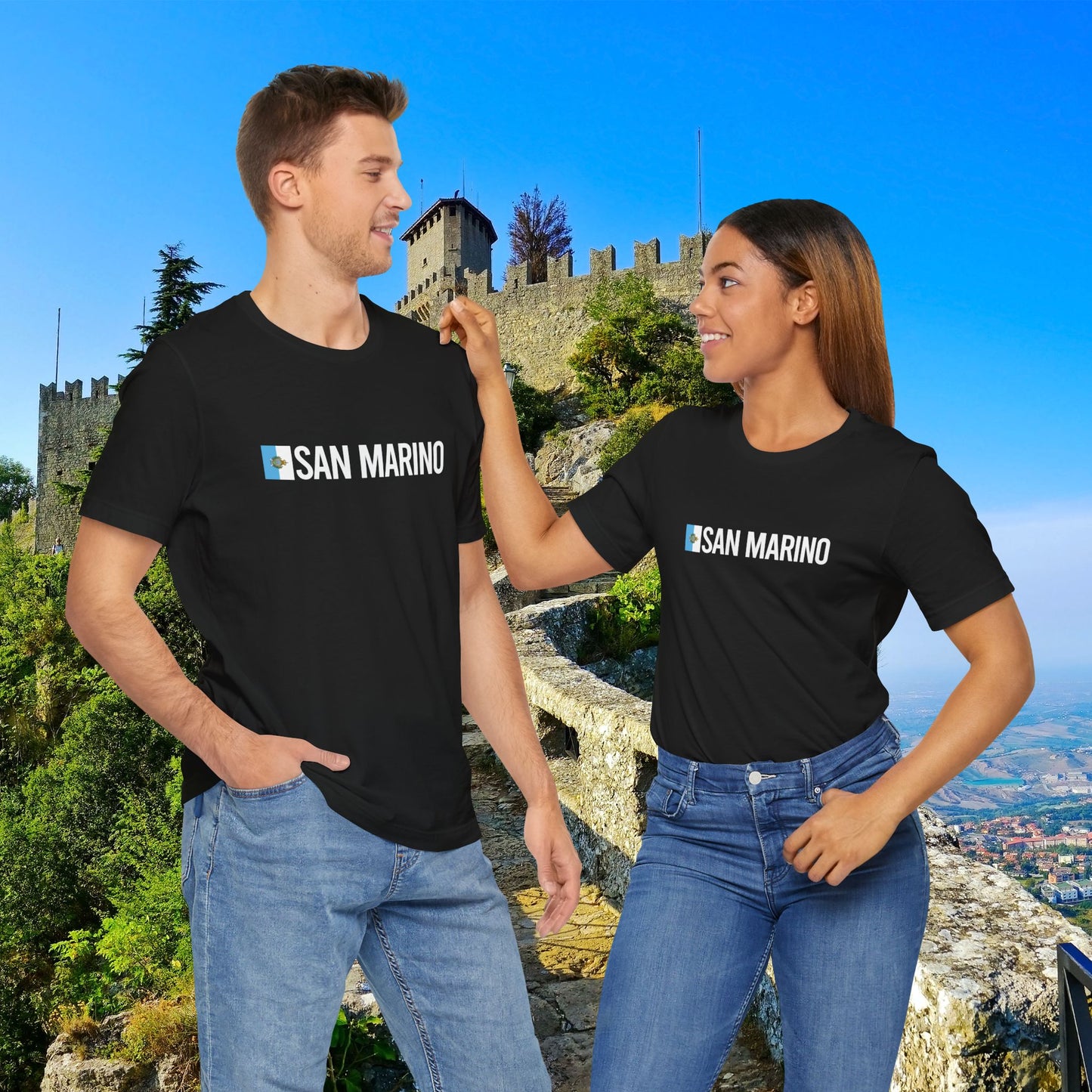 San Marino Country Flag Tee