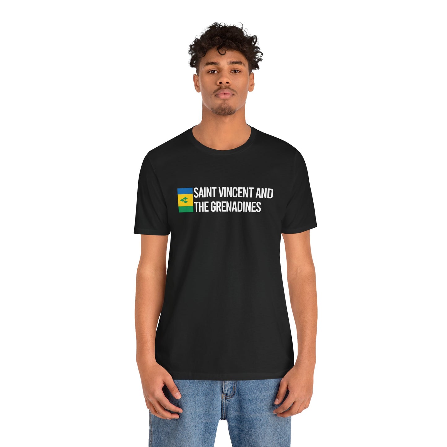 Saint Vincent and the Grenadines Minimalist Country Flag Tee