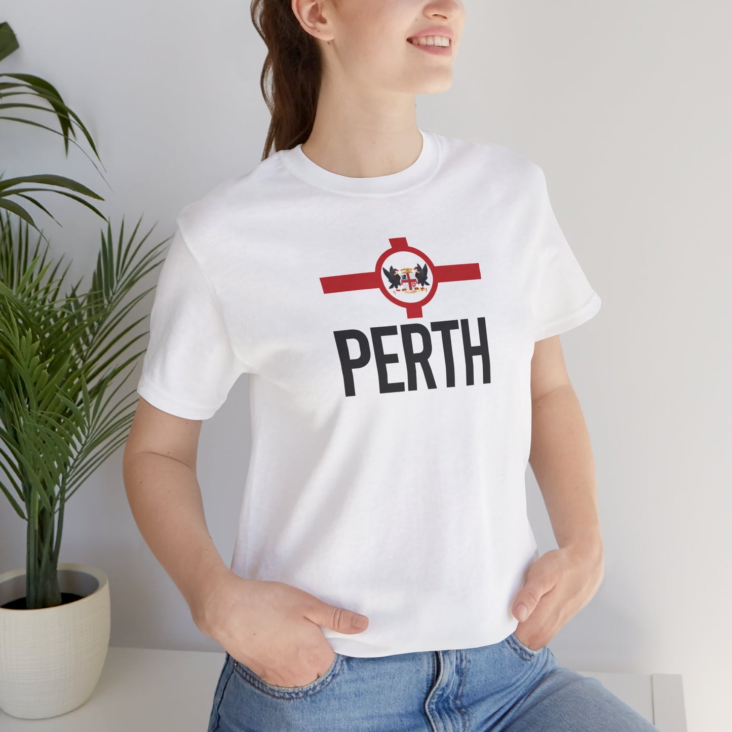 Perth City Flag T-Shirt - Unisex Jersey Short Sleeve Tee