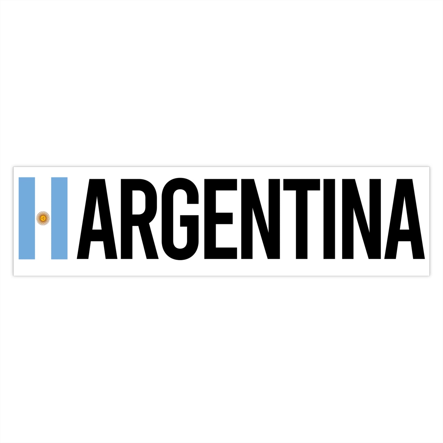 Argentina Bumper Sticker - Travel Enthusiast Gift