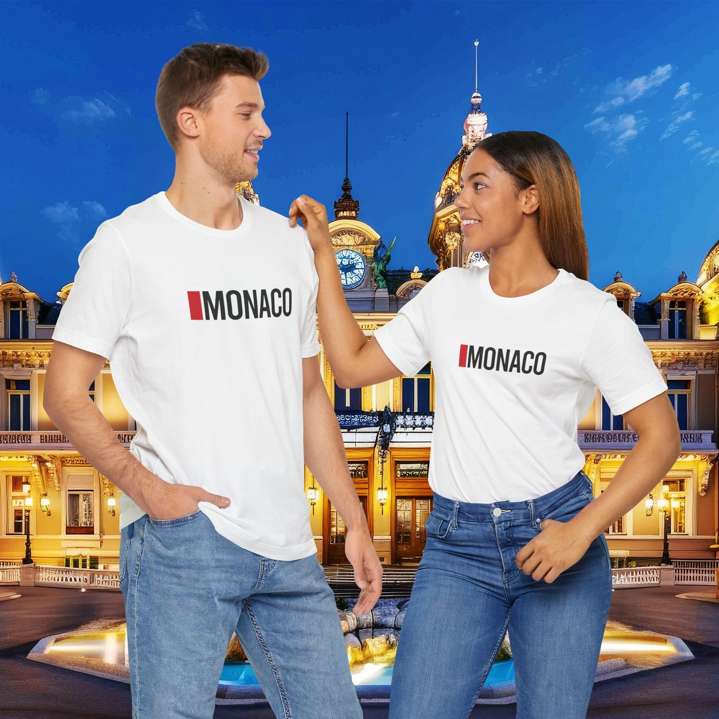 Monaco Country Flag Tee