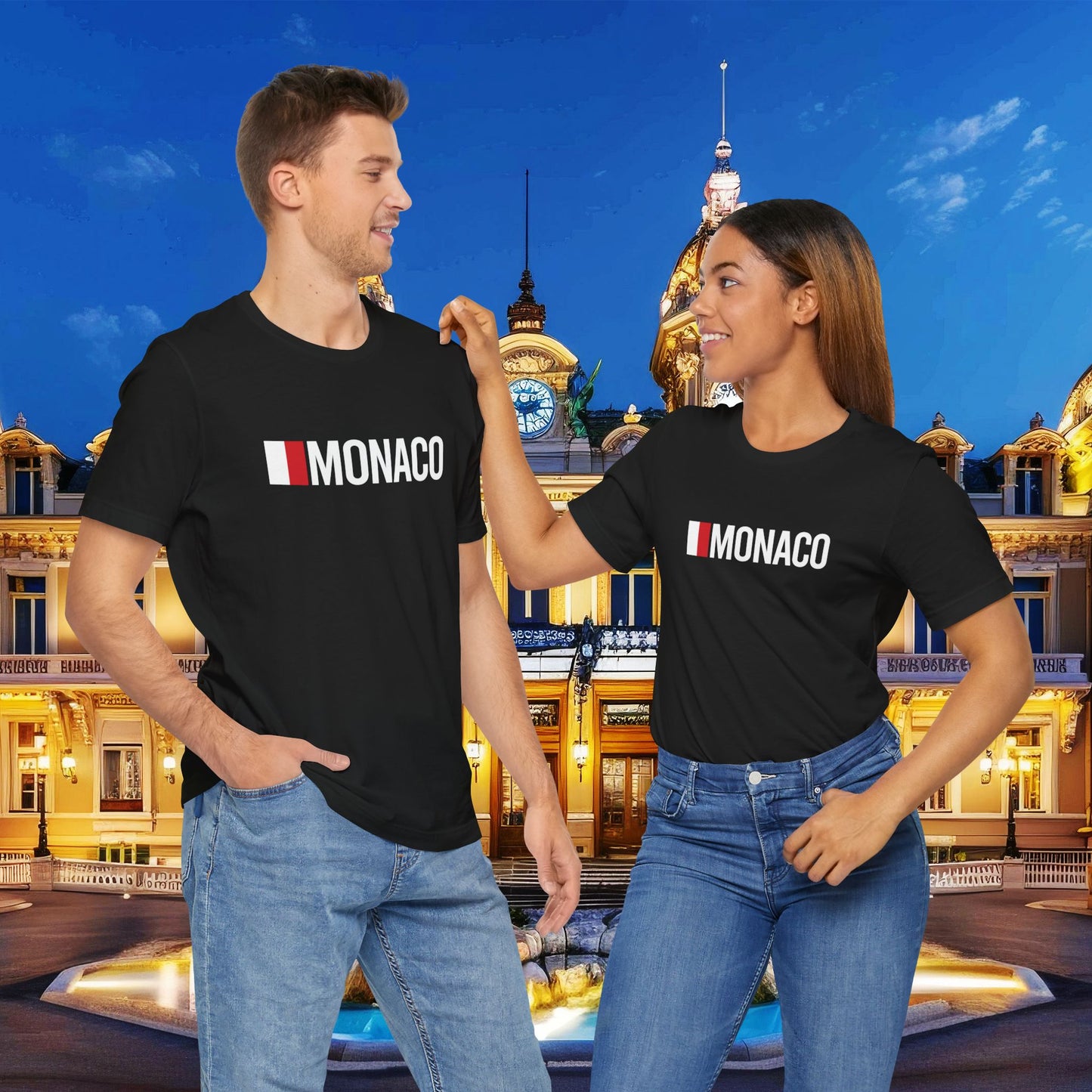 Monaco Country Flag Tee