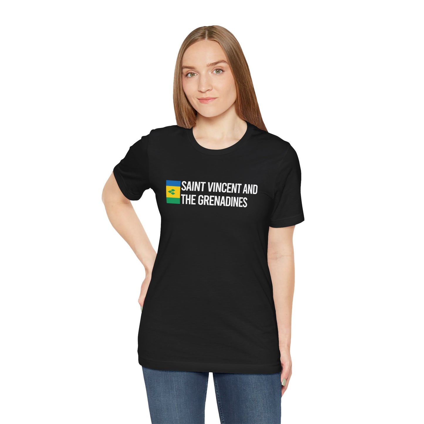 Saint Vincent and the Grenadines Minimalist Country Flag Tee