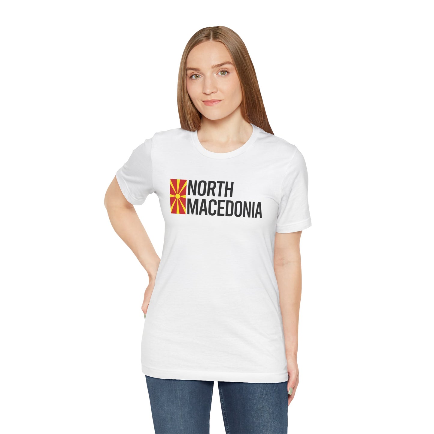 North Macedonia Country Flag Tee