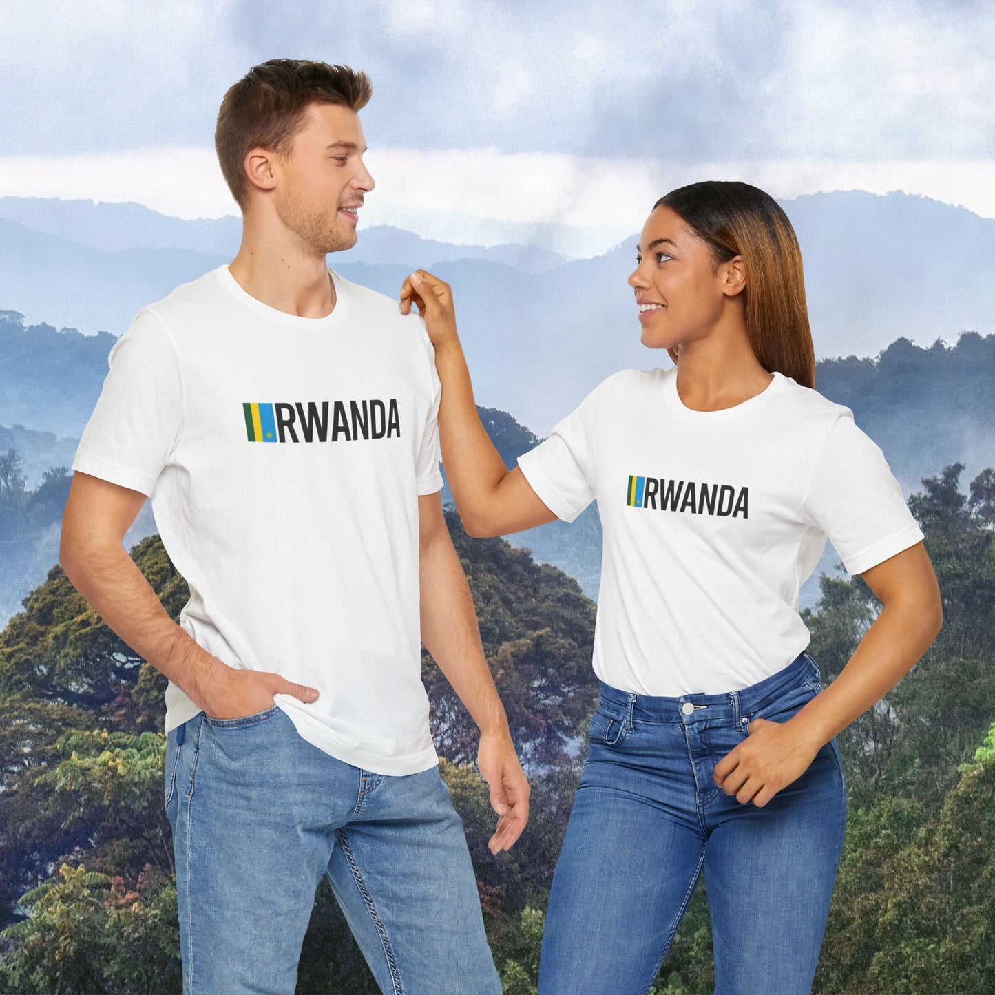 Rwanda Country Flag Tee