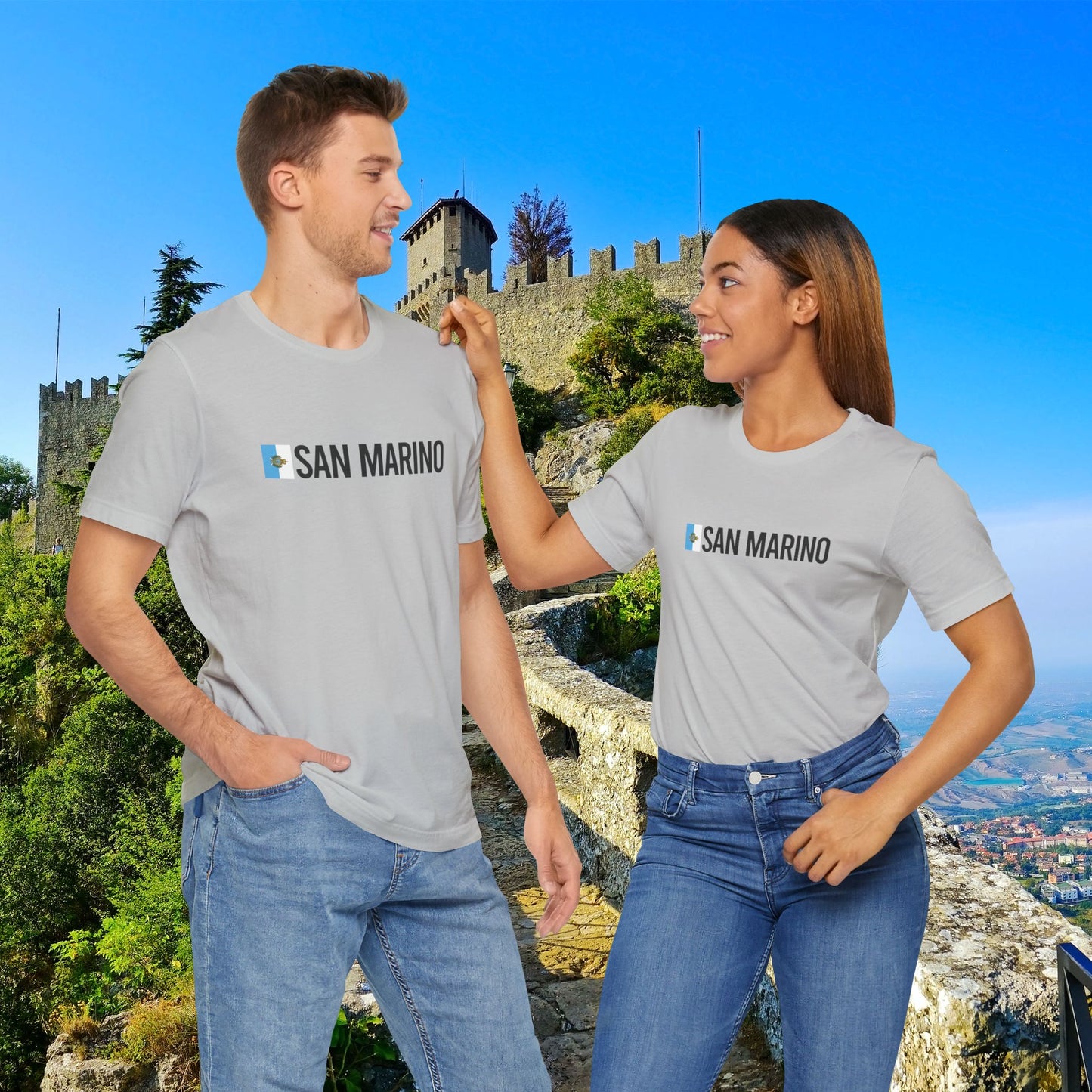 San Marino Country Flag Tee