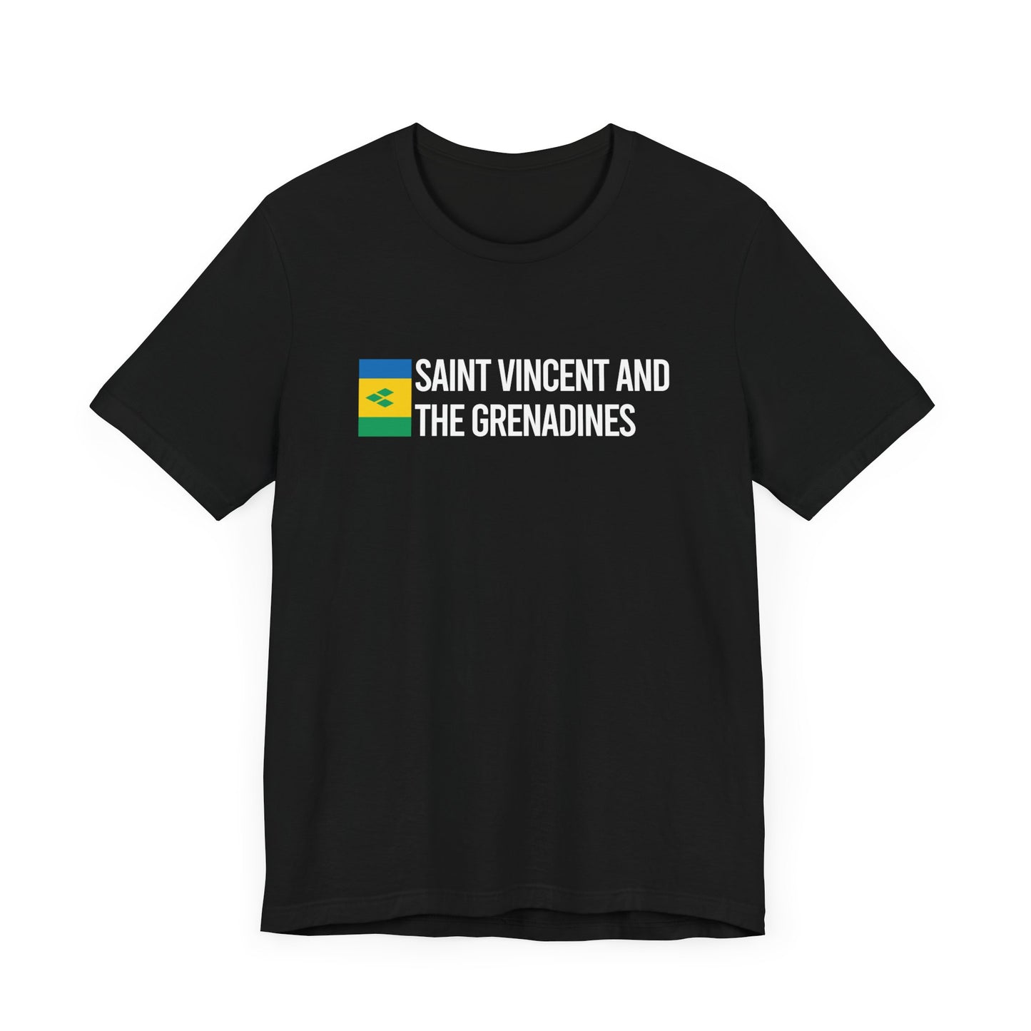 Saint Vincent and the Grenadines Minimalist Country Flag Tee