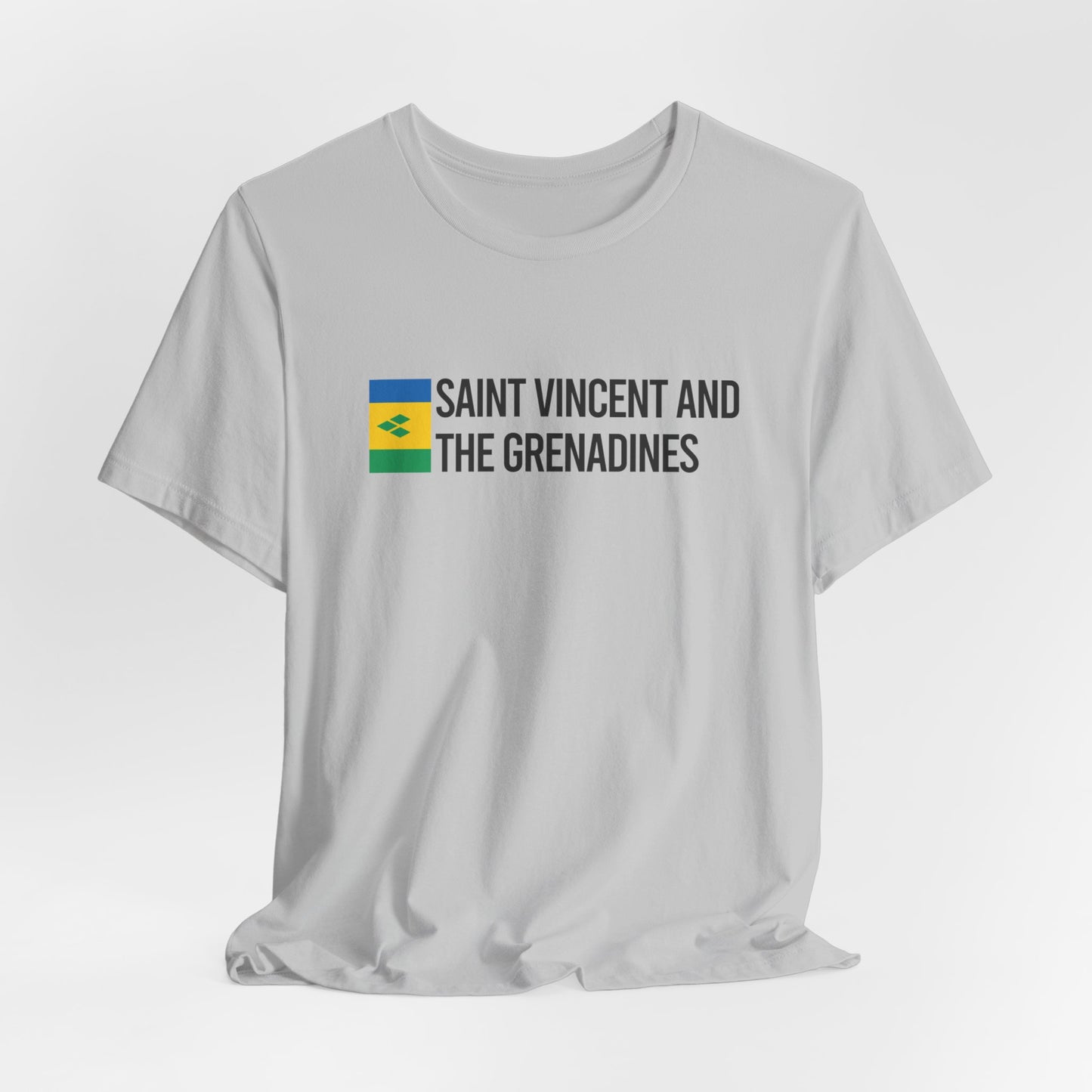 Saint Vincent and the Grenadines Minimalist Country Flag Tee