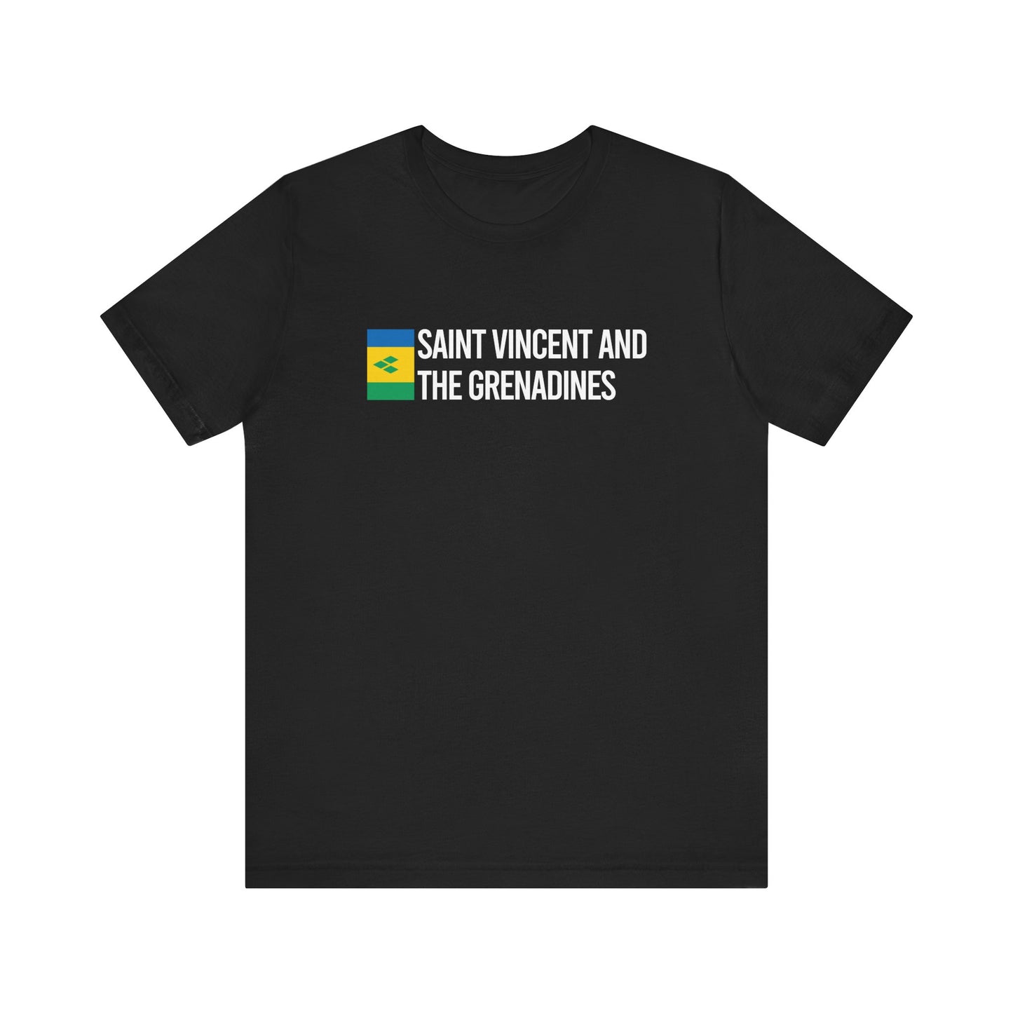 Saint Vincent and the Grenadines Minimalist Country Flag Tee