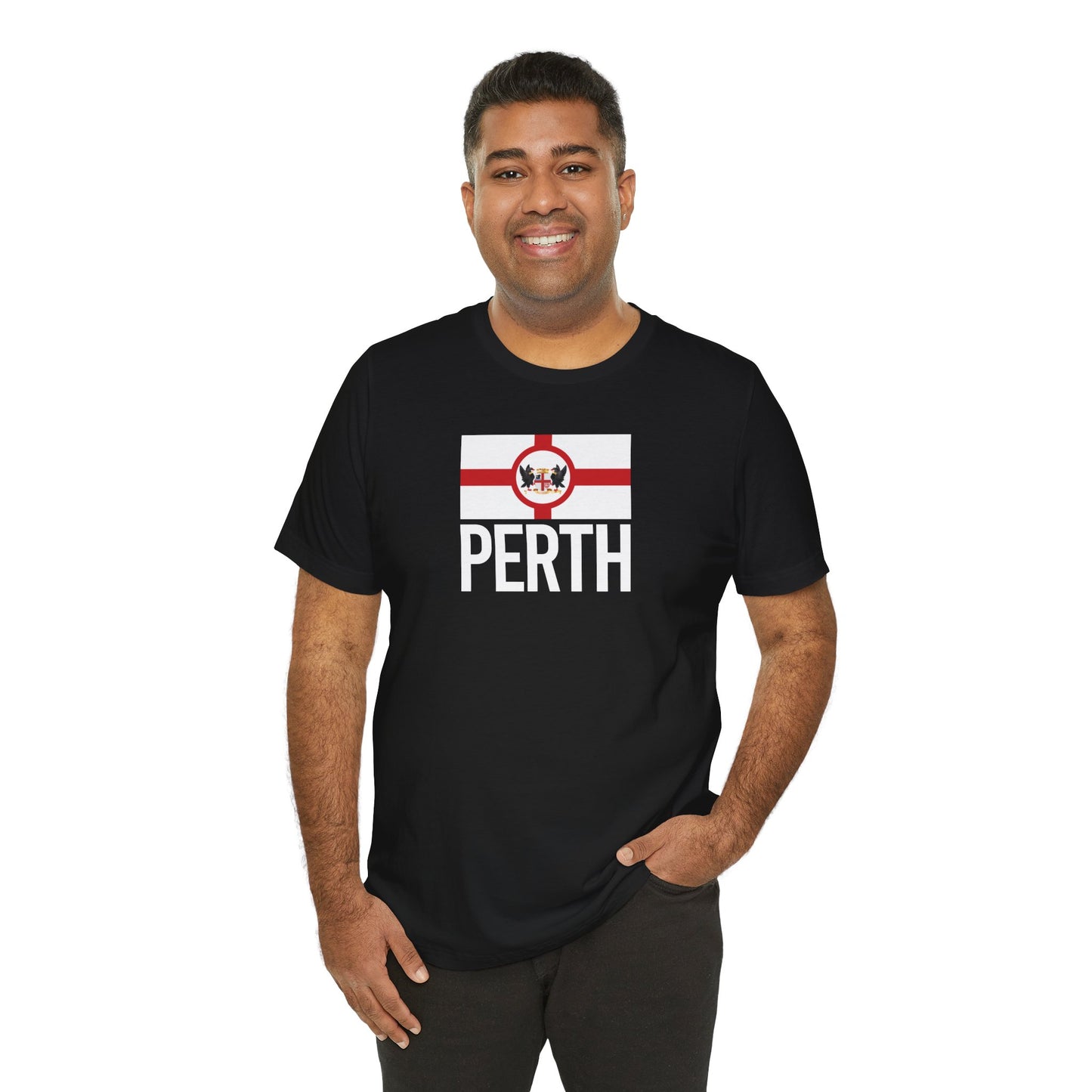 Perth City Flag T-Shirt - Unisex Jersey Short Sleeve Tee