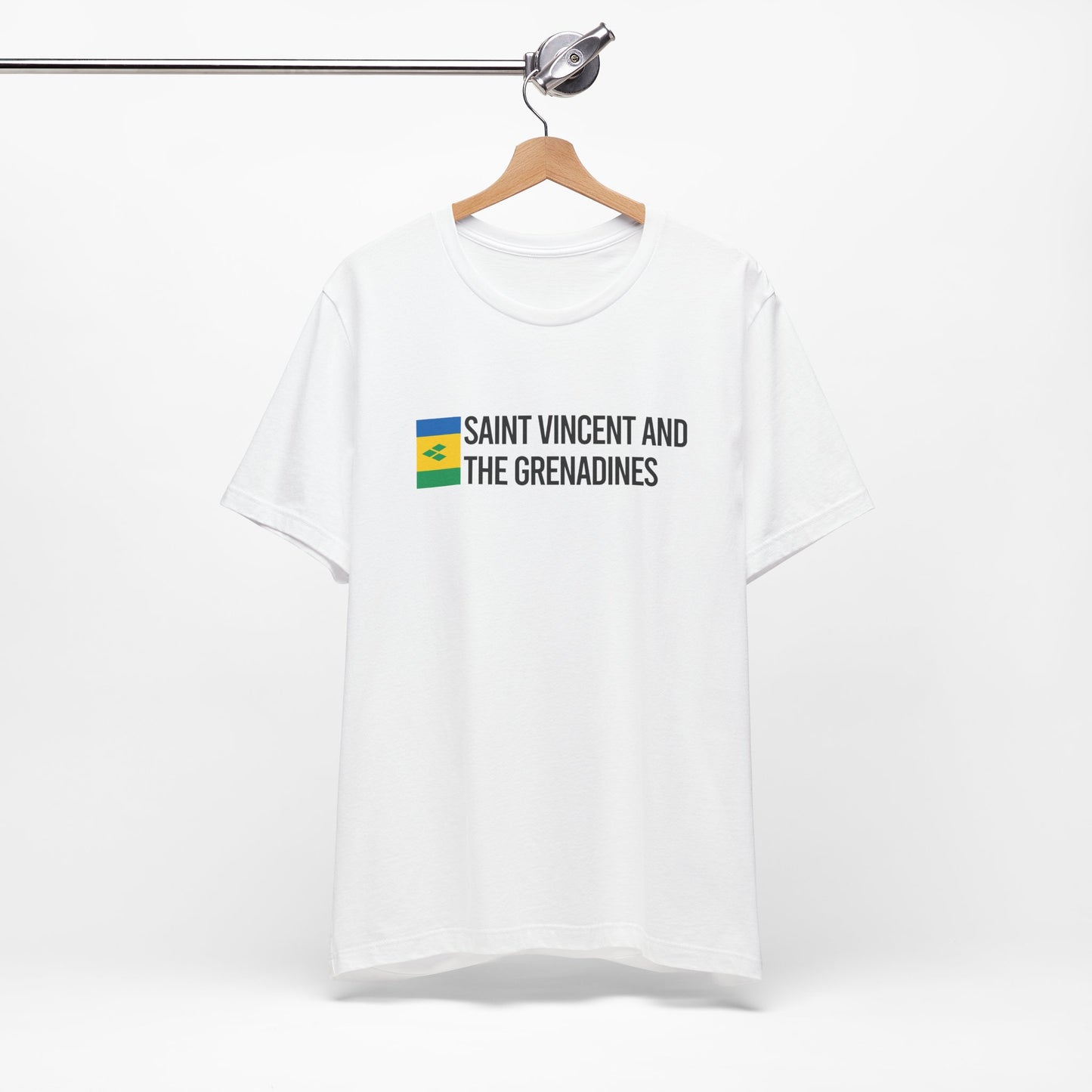 Saint Vincent and the Grenadines Minimalist Country Flag Tee