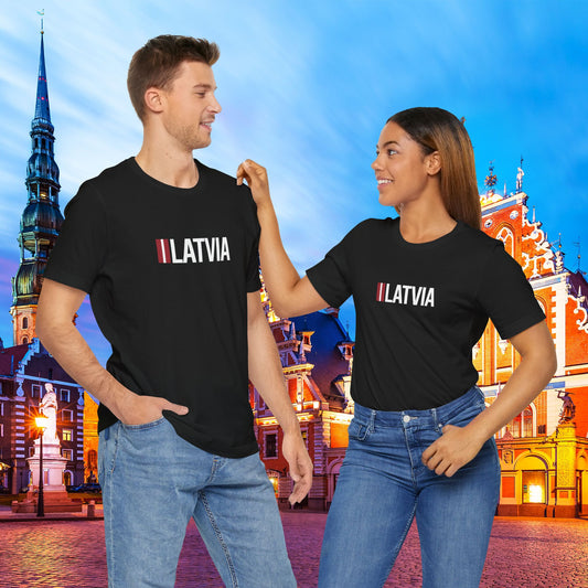 Latvia Unisex Jersey Short Sleeve Tee