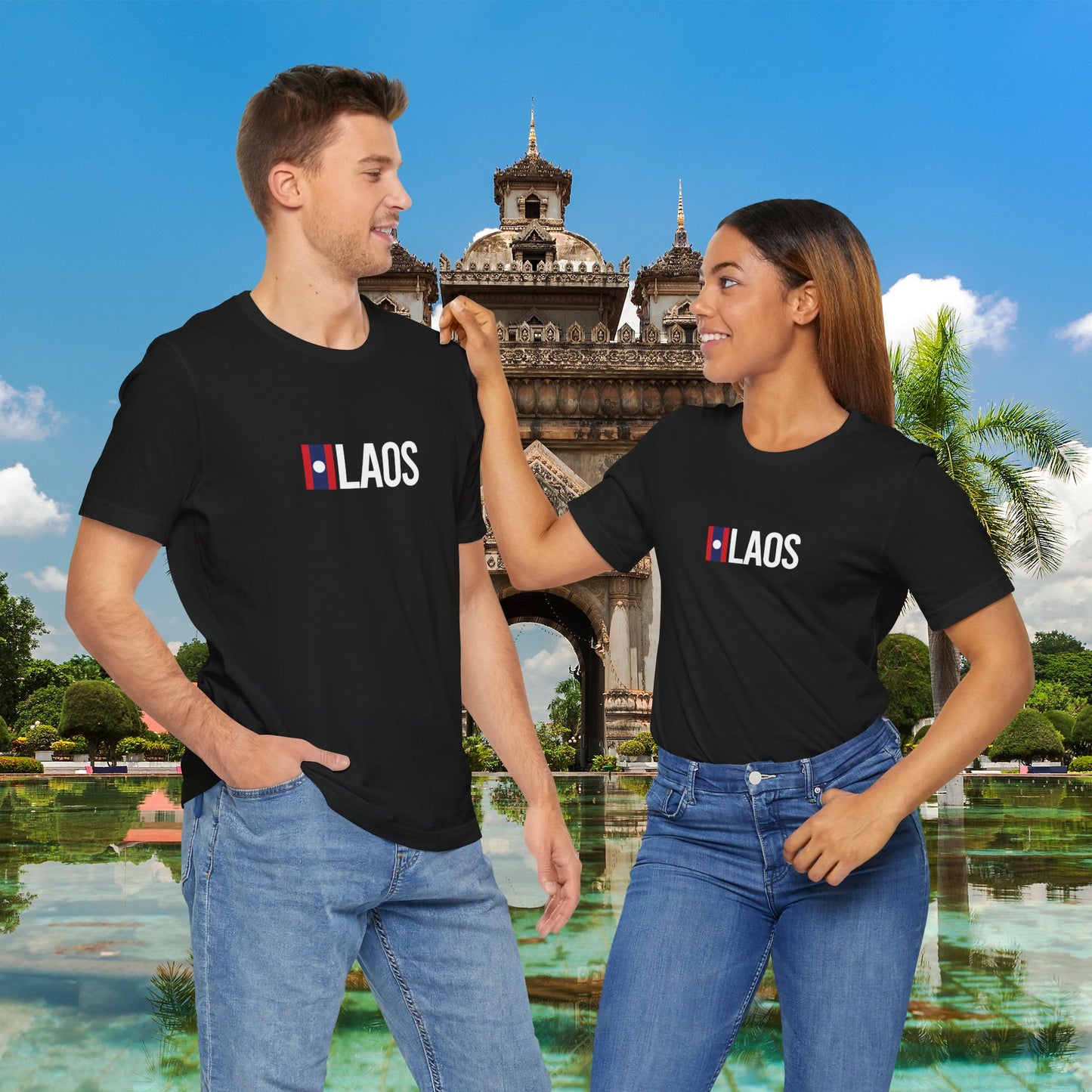 Laos Unisex Jersey Short Sleeve Tee