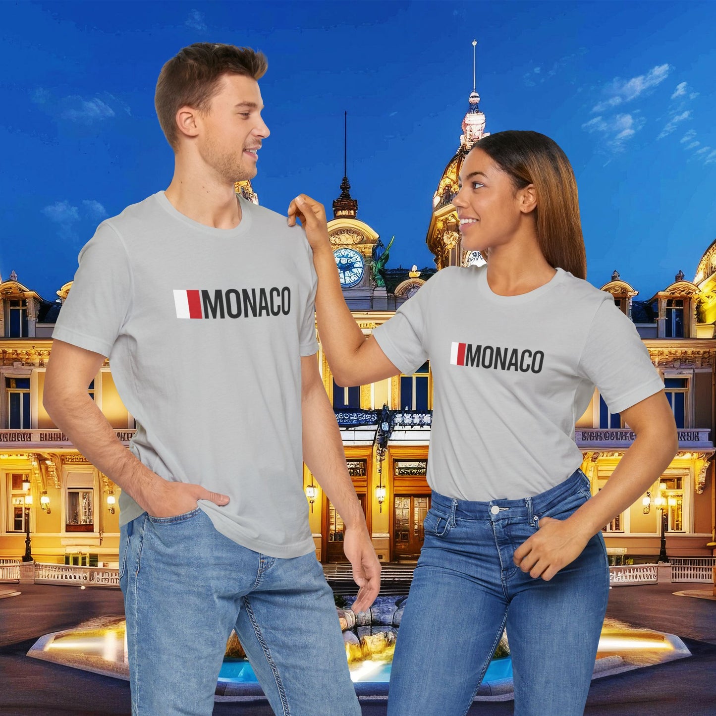 Monaco Country Flag Tee