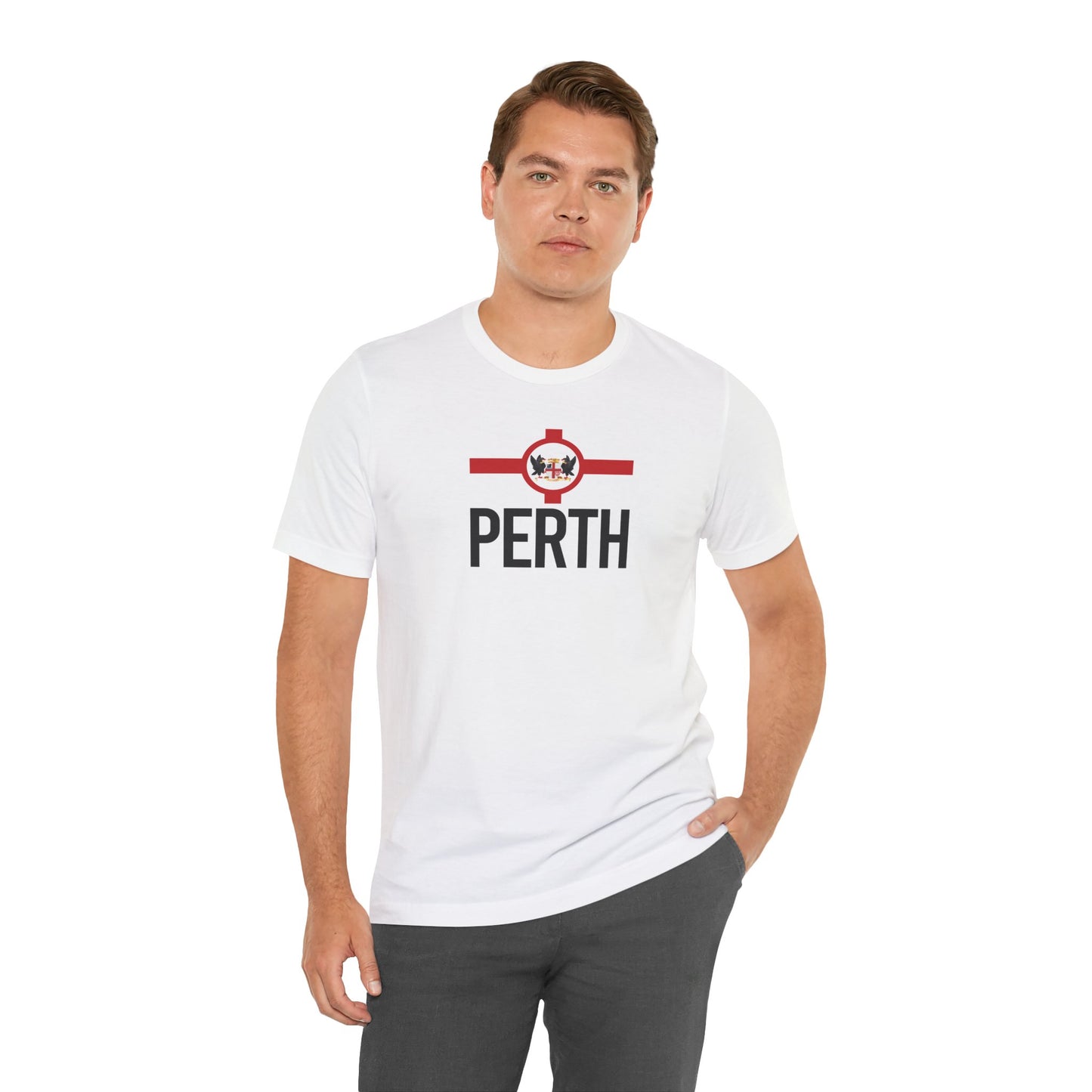 Perth City Flag T-Shirt - Unisex Jersey Short Sleeve Tee