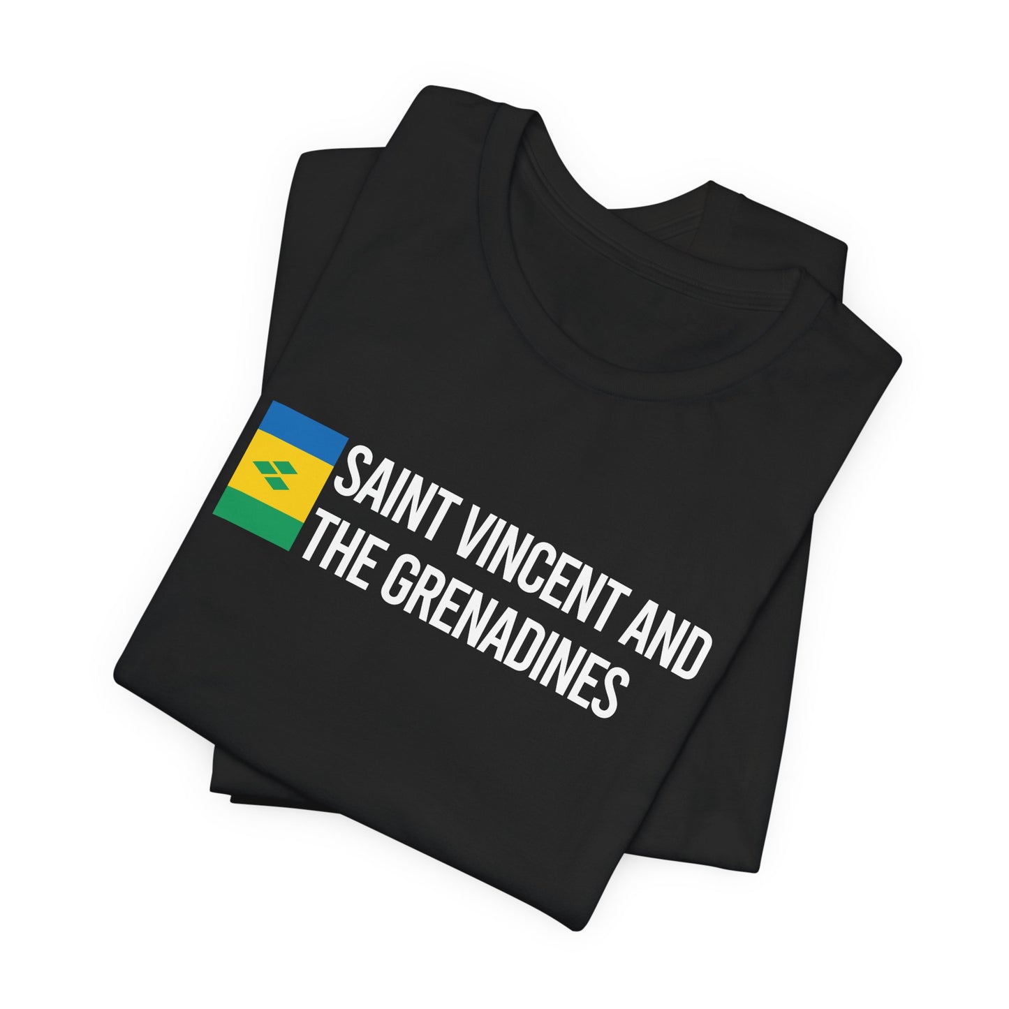 Saint Vincent and the Grenadines Minimalist Country Flag Tee