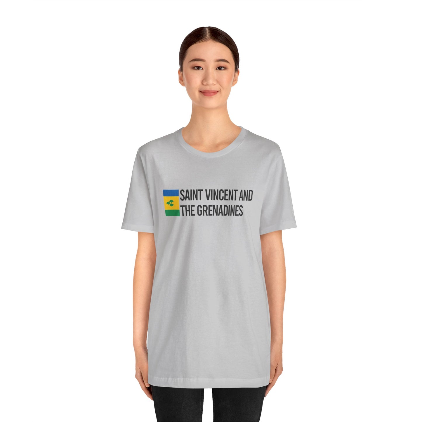 Saint Vincent and the Grenadines Minimalist Country Flag Tee